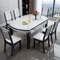 Bright slate dining table modern casualfor homethickened slate induction cooker dining table retractable foldable dining table