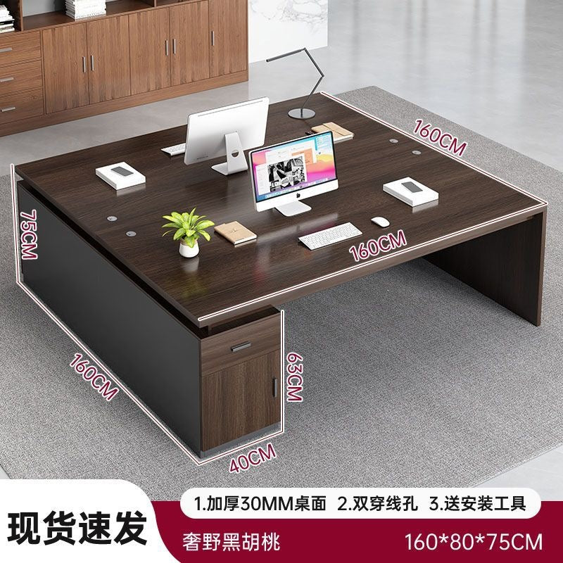 Office desk - minimalist modern design, suitable for employees, home use, students, and renters. bedroom desktop computer desk, freestanding