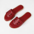 plus sizefashionfashioncasual sandals new arrivalcut out plain pure colorflats women's slippers beach flip-flops