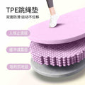 Indoor tpe running mat - ultra-soft jogging mat, shock absorption, non-slip, soundproof, home use, silent, thickened, jump rope dedicated floor mat