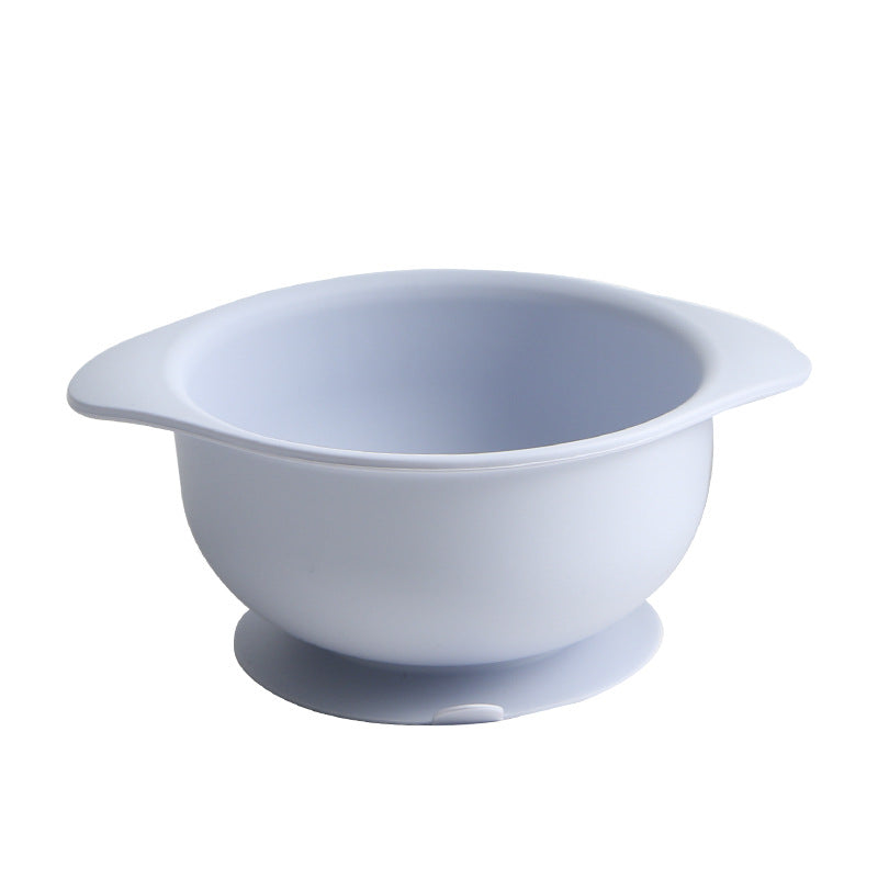 Feeding utensils baby food bowl all-in-one suction bowl silicone children's tableware silicone set - customizable logo & colors
