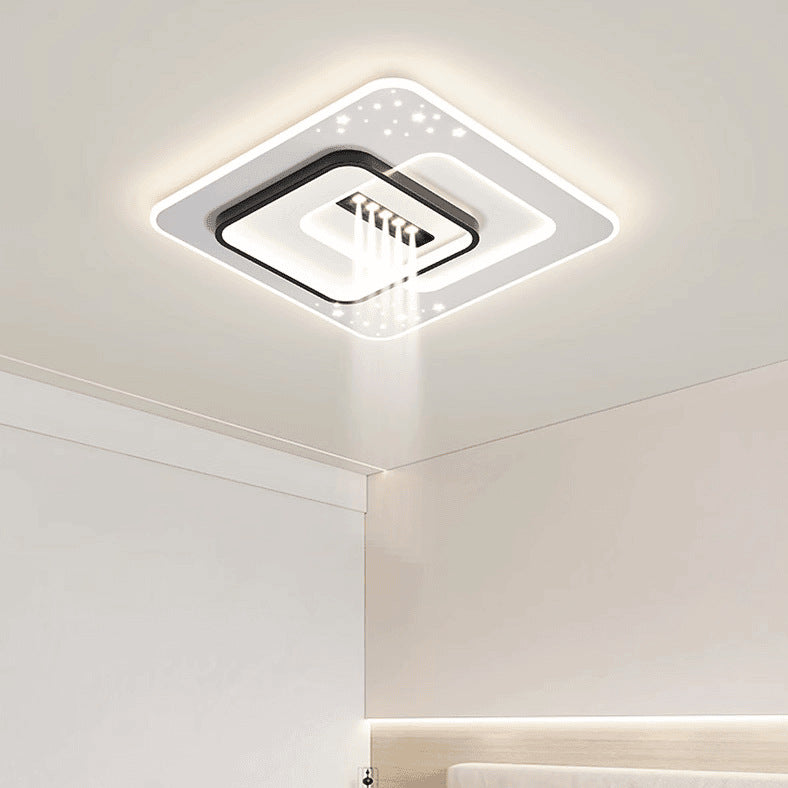 LED intelligent voice living room light ceiling light bedroom light dining room light eye protection modern simple lighting whole house combination