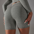 European and american seamless yoga shorts - peach lift, tummy control, high-waisted running & fitness shorts - yoga apparel