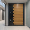 Russian door central asia turkish mdf panel door thermal insulation entrance apartment door export engineering steel security door