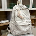 Ins polka dot school bag new arrivalniche style backpack college student fashion travel backpack easiest for match large capacity backpack
