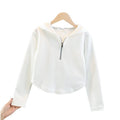 Girls' hoodie - new spring/autumn/winter  collection - stylish and trendy, perfect for layering. long-sleeved casual top for kids and teens