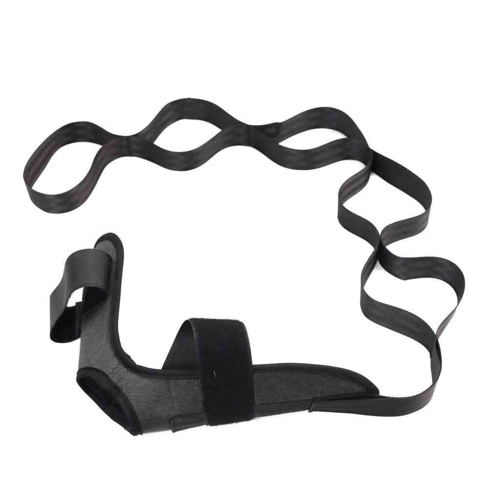 Yoga stretching strap - segmented resistance band for ligament stretches, ankle joint correction, and rehabilitation training