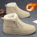 Men's snow boots winter fur-lined warm cotton shoes outdoor waterproof non-slip plush thickened northeast cotton boots