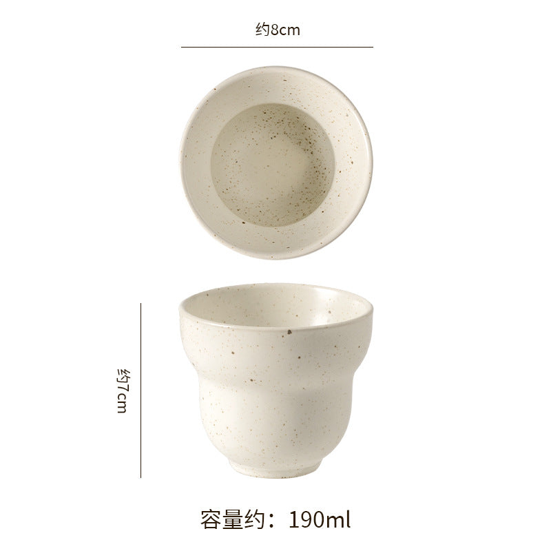 Vintage ceramic handmade mug - japanese style office milk coffee cup - home use water cup - latte art kung fu cup