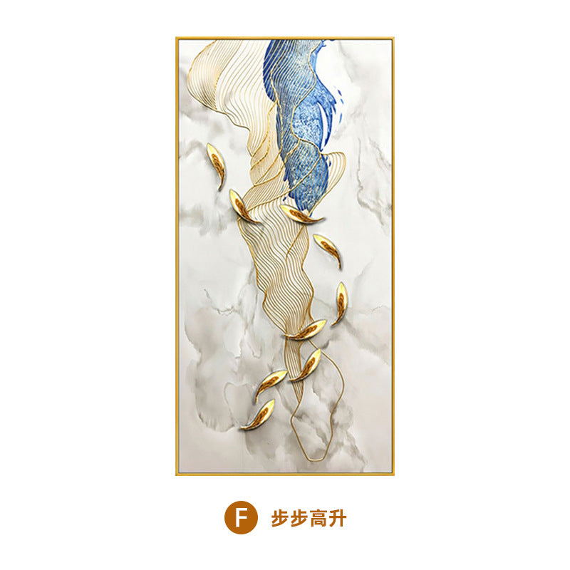 Large size can be flipped meter box decorative painting into the door, the entrance comes and goes, modern simple vertical wall painting