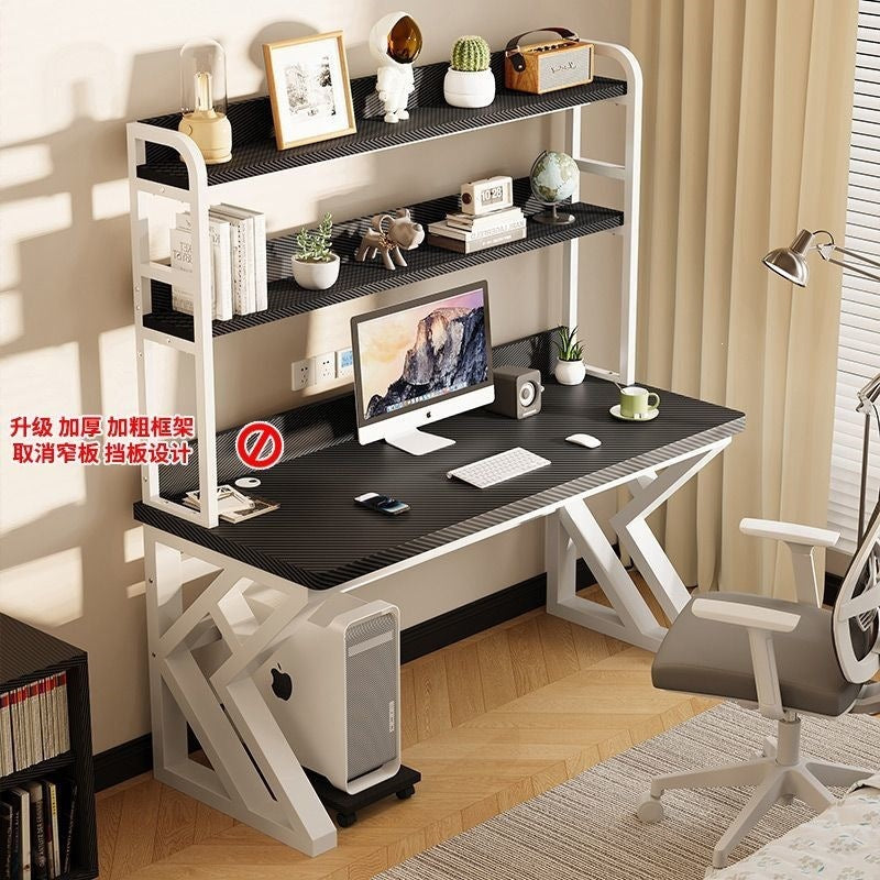 Computer desk home office desk bedroom student desk bookshelf all-in-one with pegboard simple storage study table