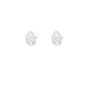 Irregular thick silver butterfly stud earrings for women, brushed metal exquisite zircon earrings, unique and beautiful elegant fashion earrings