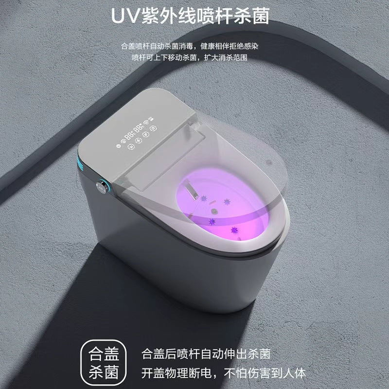 Authentic smart toilet: fully automatic lid, integrated design, instant heating, voice control, siphon flush, no water pressure limitation