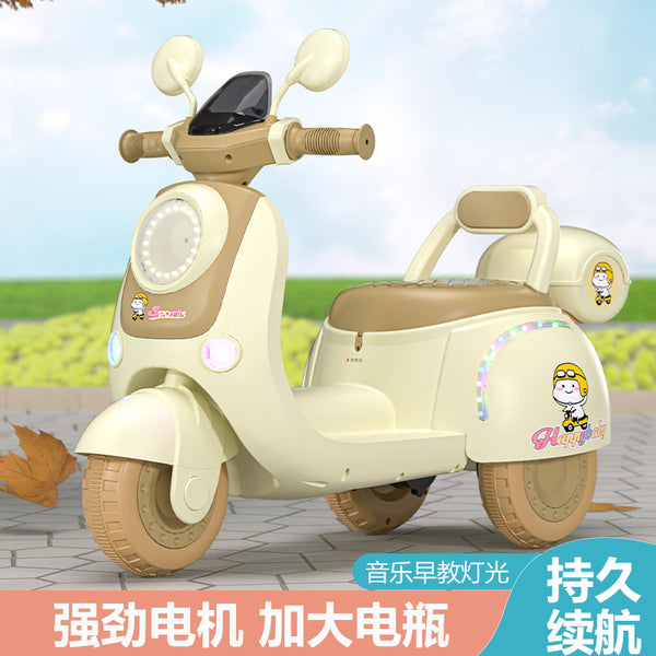 Children's electric motorcycle tricycle boys and girls baby car children can sit charging double remote control toy car