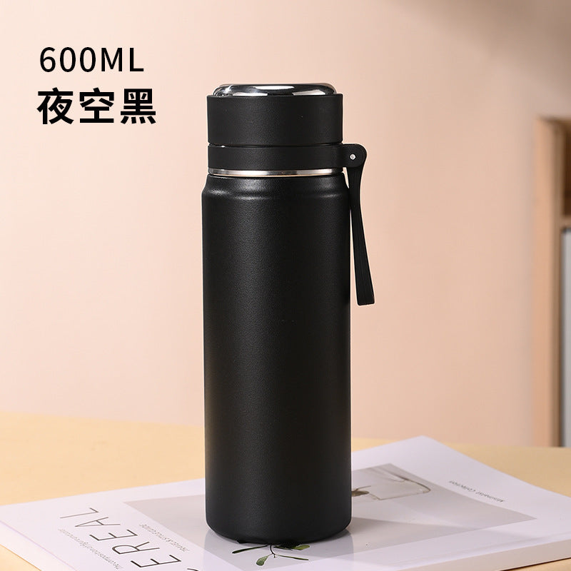High-style insulated tumbler for women, 304 stainless steel trendy portable water bottle for men, tea infuser cup - wholesale & customization available