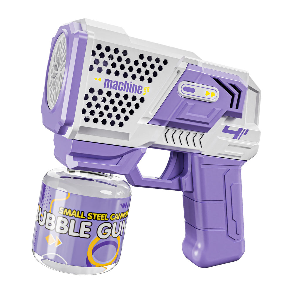 hot selling 40-hole space light bubble machine mini version gatling electric bubble blowing handheld kids toys