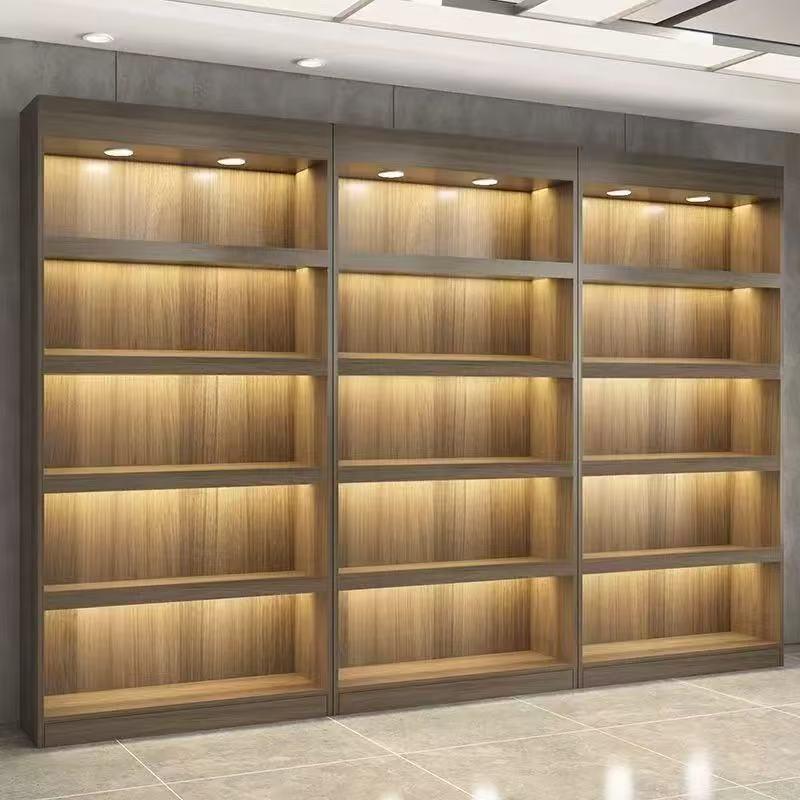 Wine cabinet against wall supermarket hotel commercial living room home casual shelf wine cabinet white wine multi-layer storage rack display cabinet