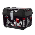 Electric vehicle trunk step motorcycle tail box 48l large capacity takeaway box electric vehicle storage box toolbox