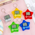 tetris electronic game console - portable handheld mini game console keychain charm toy