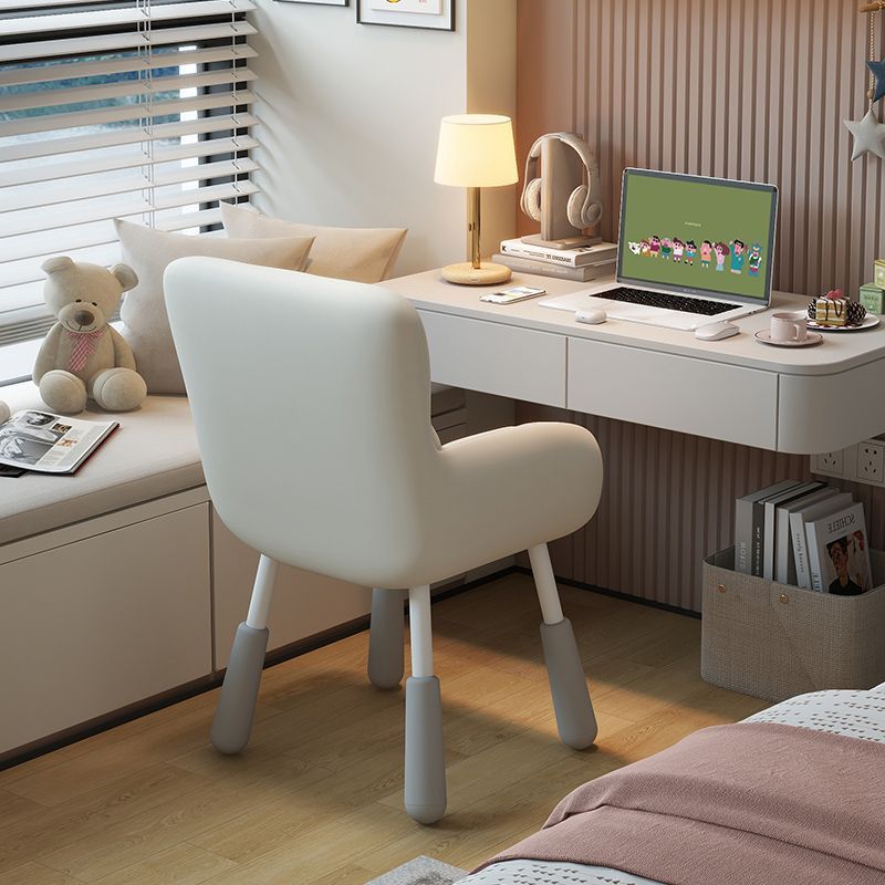 Bedroom computer chair - home study desk chair - comfortable, ergonomic, height adjustable, small backrest, dormitory writing chair