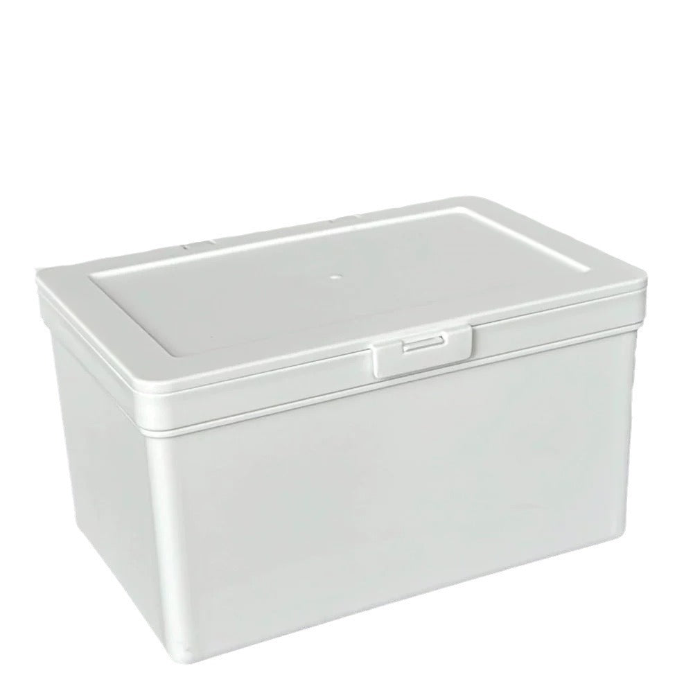 ins unprinted wind pure white flip storage box card hand material dust storage desktop stationery finishing box wholesale