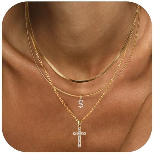 Cross zircon necklace 2025 new internet celebrity accessories accessible luxury niche design titanium steel clavicle chain