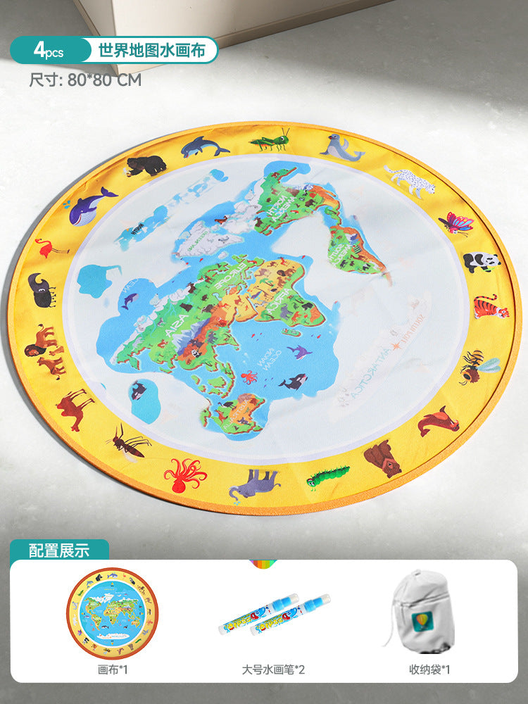 Kids' magic water canvas - baby doodle water painting blanket - toddler reusable pen magic water drawing mat - cross-border toy