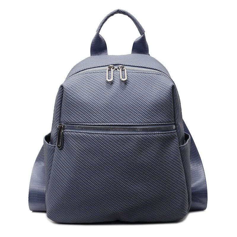 PU soft leather backpack bag for women 2025 new large-capacity Korean soft leather backpack handbag student travel schoolbag
