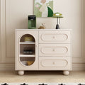 Solid wood sideboard, storage cabinet, french wall cabinet, storage cabinet, cream style tea cabinet, kitchen cabinet