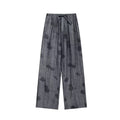 European and american cross-border african women's clothing  summer new fashion printed loose plus size shirt and wide leg pants set