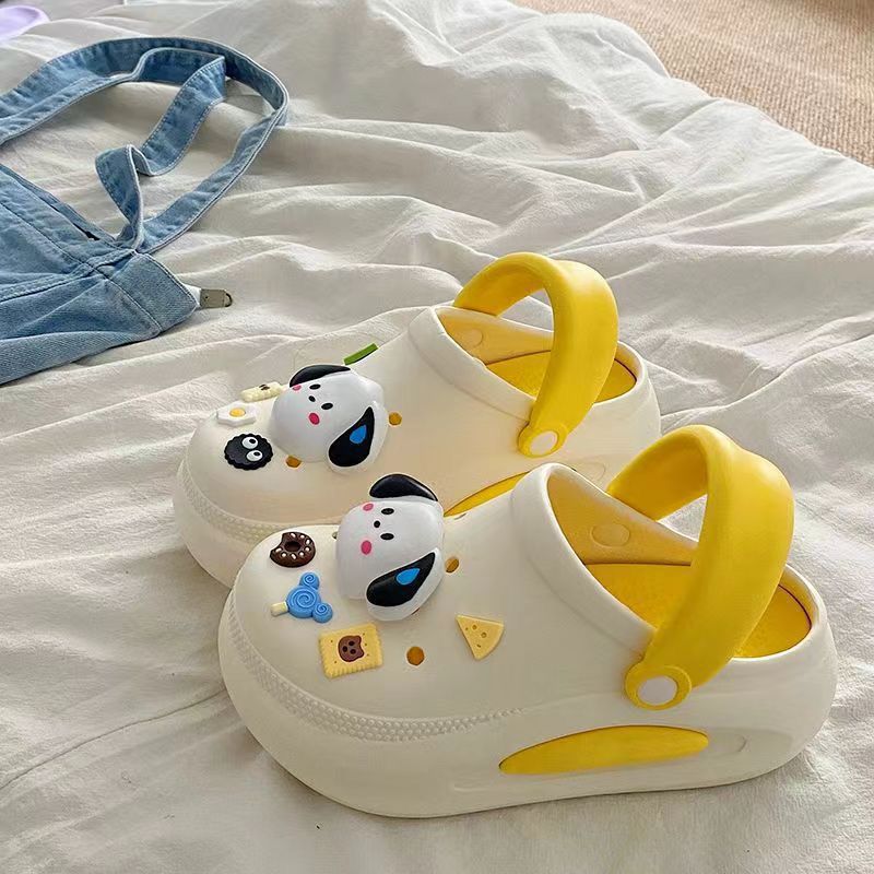 Dopamine baotou drag girl summerthick soleoutwearpopularheight increasingslimming lookfashioneasiest for match beach crocsins