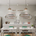 Nail salon iron u-shaped wall-mounted display rack for nail polish and nail art supplies - wall-mounted storage shelf