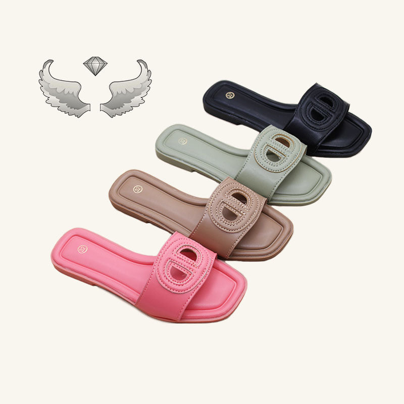 手工跨境外穿镂空平底女童鞋中大小童舒适凉拖鞋Children's shoes