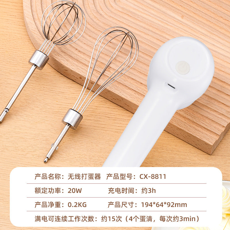 2025 new dc electric hand mixer - compact kitchen appliance for home use, baby food prep, and food processing - cordless, rechargeable