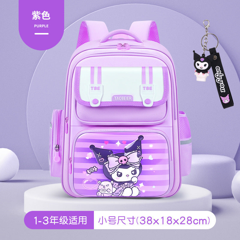foreign trade schoolbag for primary school girls 1-3-6 grade to reduce the burden of spine protection large capacity kids backpack wholesale