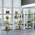 Screen bookshelf office flower rack storage rack iron art partition industrial living room casual display rack display rack shelf