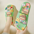 2025 new women's summer slippers - cute cartoon design, outdoor wear, bathroom, home, bath, non-slip, indoor house slippers