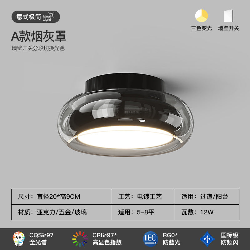 [Strict selection] Aisle light Italian minimalist entrance entrance foyer light full spectrum eye protection cloakroom ceiling light