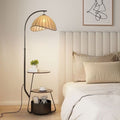 Cream style living room sofa corner floor lamp bedroom bedside table all-in-one table lamp storage vertical lamp