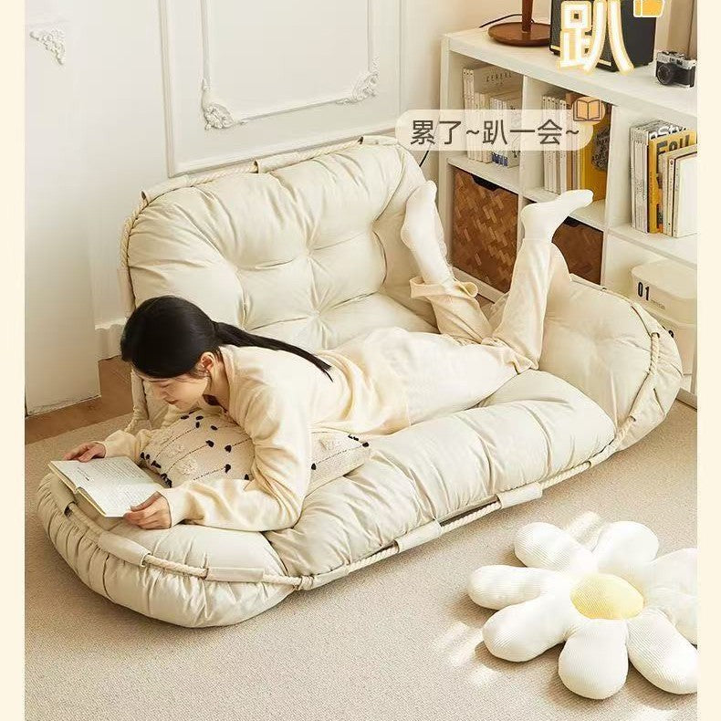 Lazy sofa can sleep foldable bedroom sofa bed dual-purpose double by can lie down and sleep cushion pregnant pillow small apartment