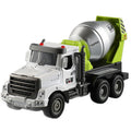 Kids' construction engineering toys - alloy dump truck, mixer truck, crane, excavator, log loader, and transporter - ages 3-6