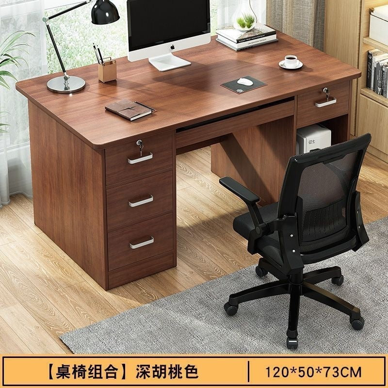 Computer desk desktop home desk bookcase all-in-one office desk minimalist modern bedroom writing desk student study table