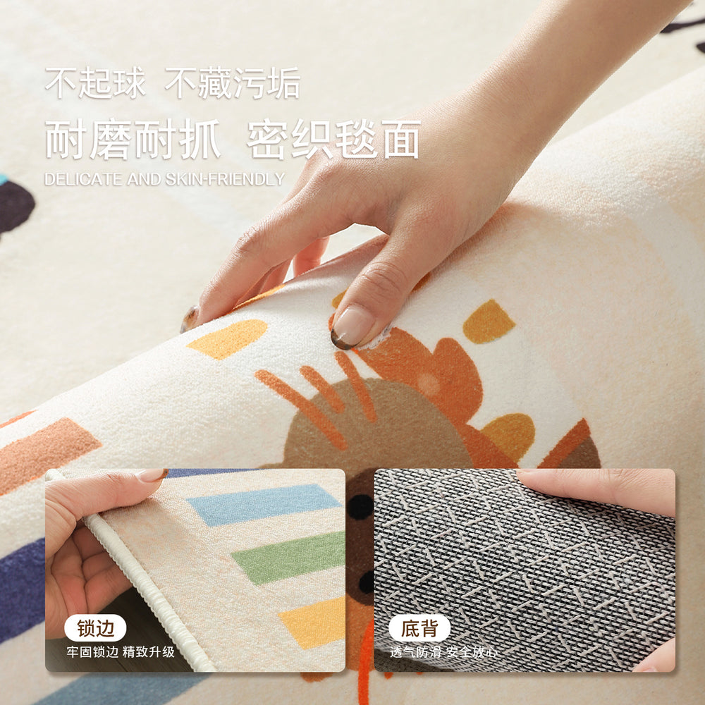 Carpet living room kids room baby crawling mat reading area early education center baby bedside low-maintenance waterproof floor mat