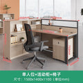 Saint li office desk - minimalist modern 2/4/6/8 seater partitioned workstation - employee desk with seating - office furniture