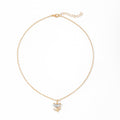 Sweater chain accessible luxury wholesale european and american cross-border autumn and winter jewelry women's versatile alloy pendant niche diamond flower necklace