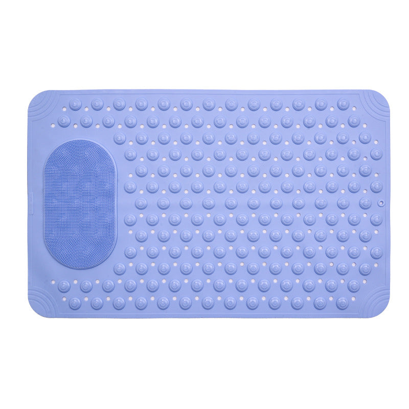 Bathroom floor mat, solid color non-slip massage mat, environmentally friendly PVC waterproof toilet, hotel toilet floor mat, one piece is sent on behalf of others.