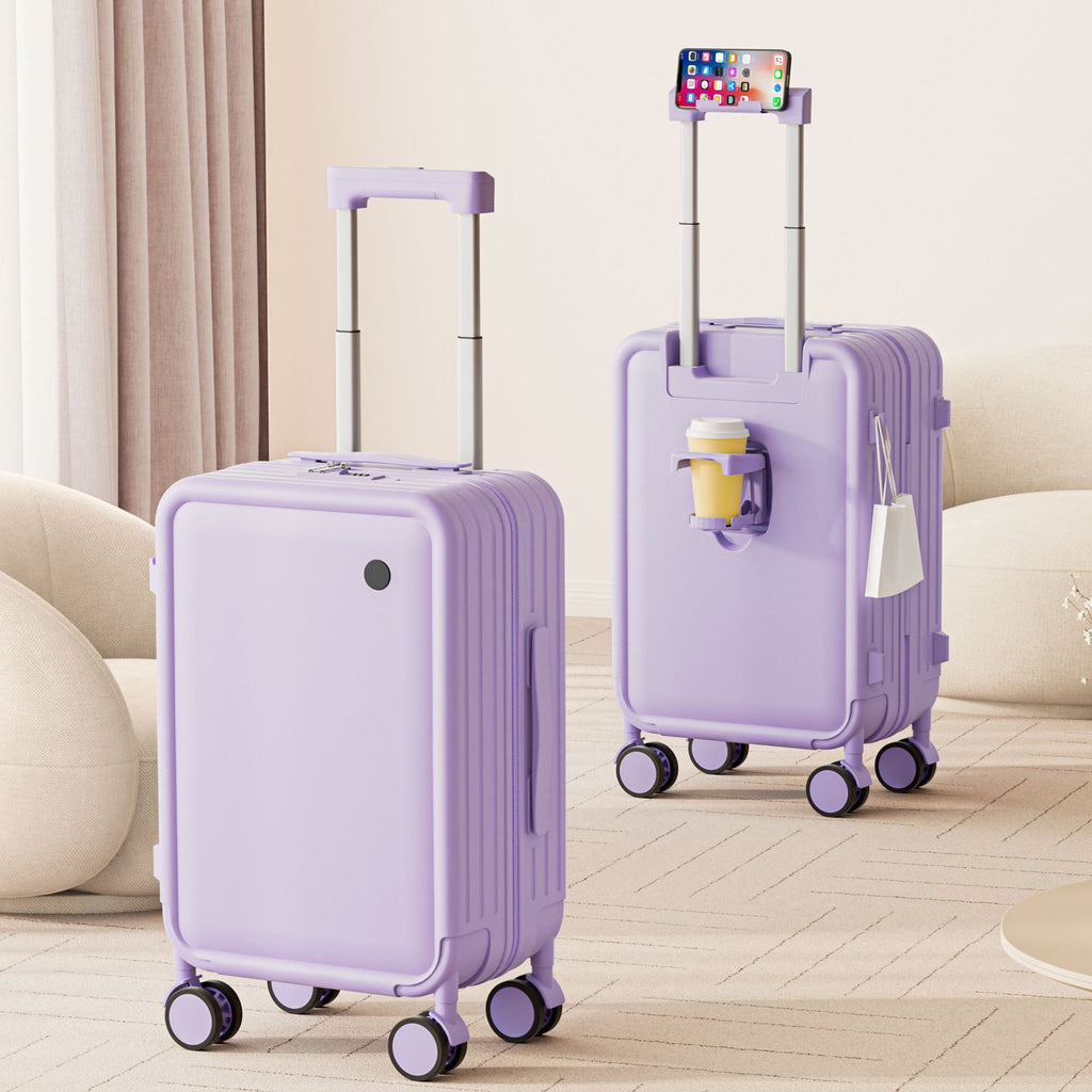 PC suitcase 20-inch silent universal wheel boarding case large capacity anti-drop suitcase can be set with password trolley case