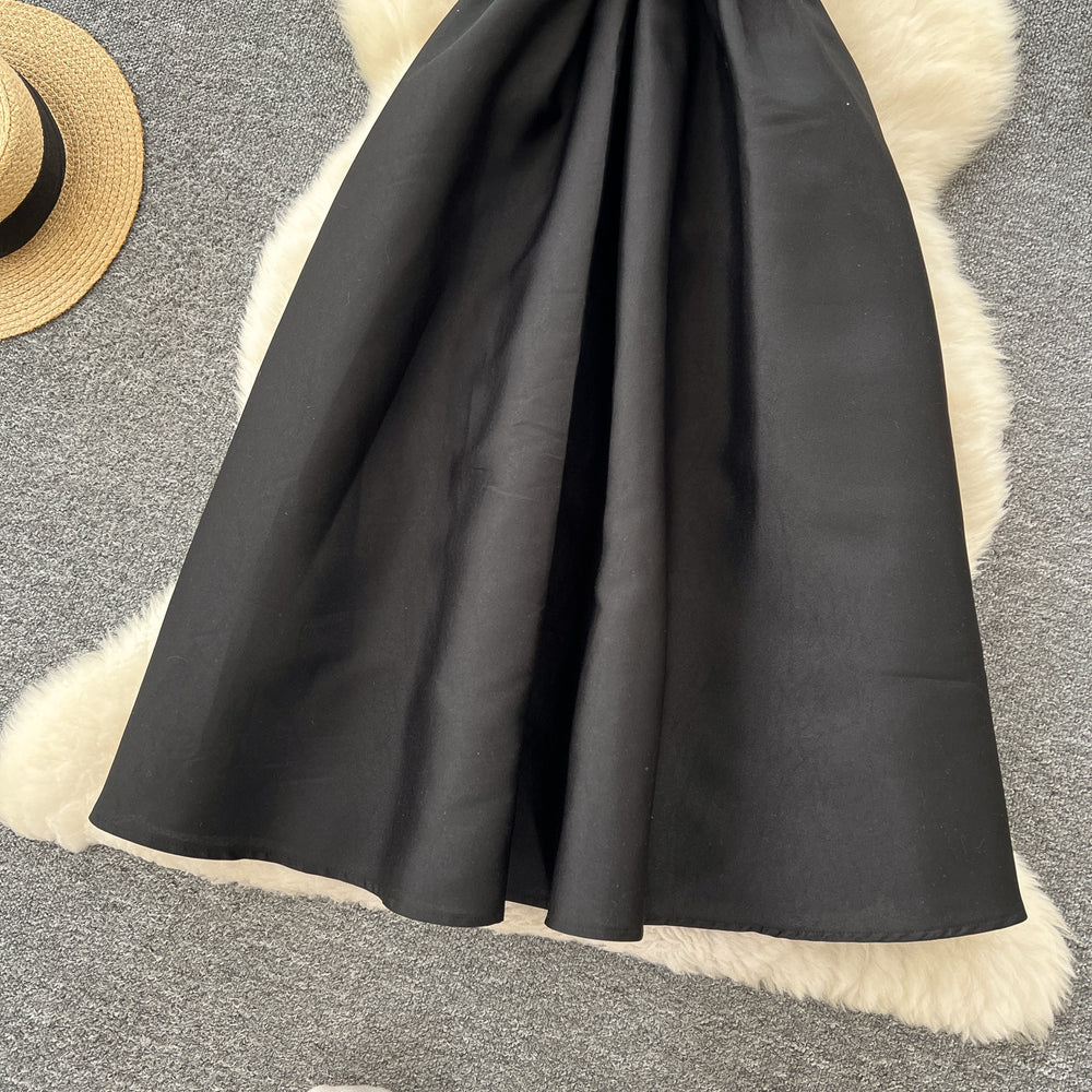 High-end women's summer evening gown: elegant v-neck slip dress with cinched waist, satin feel, slimming and figure-flattering maxi dress