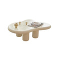 Influencer-approved cream cloud coffee table: nordic-style, space-saving, irregular shaped tea table for modern minimalist home decor and homestays