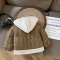 Kidsoutwearfleece-linednew arrival winter clothingfall and wintergirl style boy cotton coat baby thickenedheattech cotton coat tops